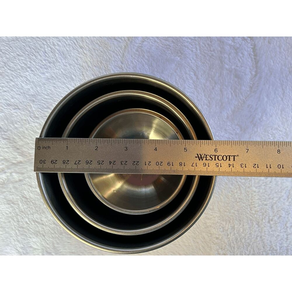 Three Metal Nesting Bowl Set, Kitchen, Cooking/Baking Set - Picture 8 of 8